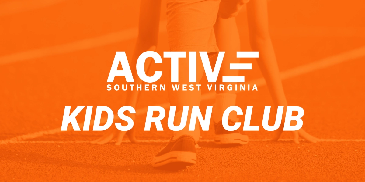Active SWV Kids Run Club promotional image showing children participating in a running activity, highlighting youth fitness and community engagement
