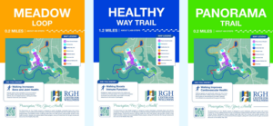 maps of multiple trails for RGH center for wellness